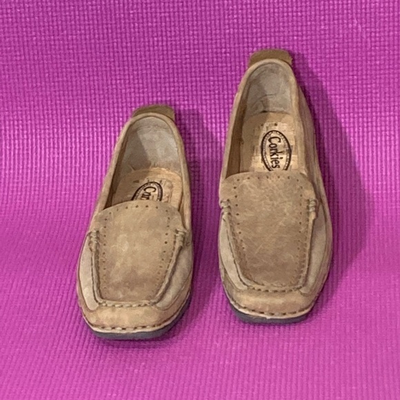 Corkies Women's Tan Suede Leather w/Cork Insoles Slip On Loafer Shoes - Size 6.5 - Picture 3 of 10